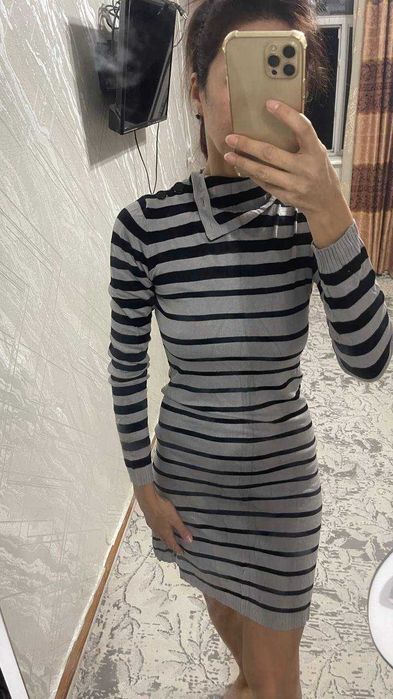 Koton полосатый свитер платье