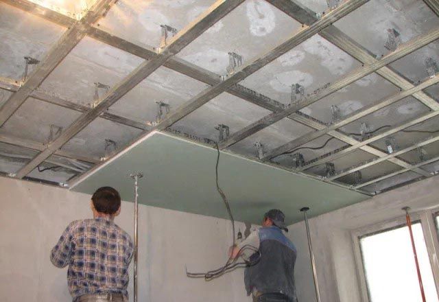 Гипсокартонные работы, Левкас покраска