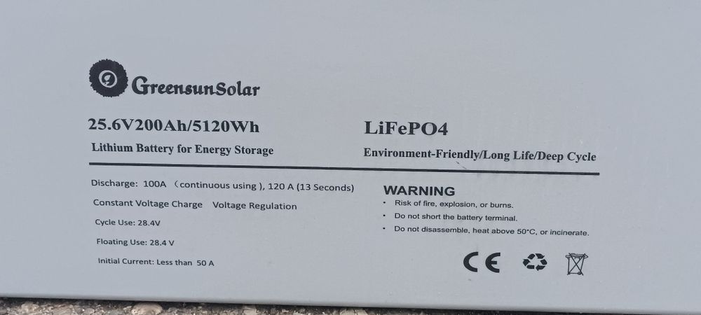 Продается аккумулятор 5кВт литий железо фосфат