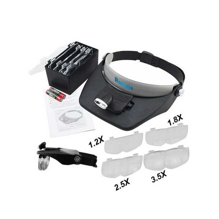 Lupa Cap Iluminare LED Lupa Cap Marire 3,5X Ochelar cu Lupa Lupa 3.5 X