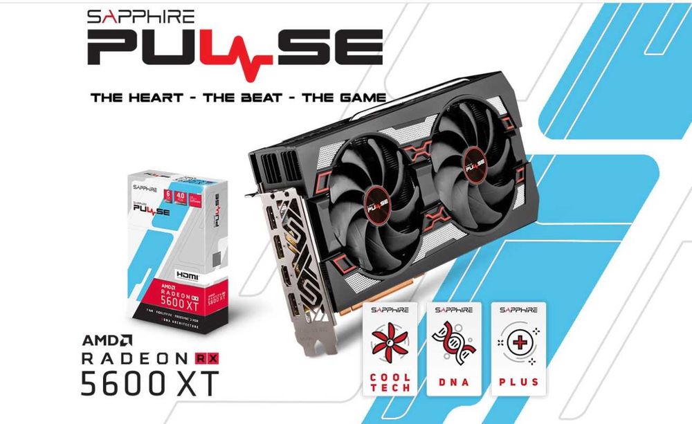 Placa video SAPPHIRE PULSE RX 5600 XT 6GB GDDDR6 PCIe Gen 4