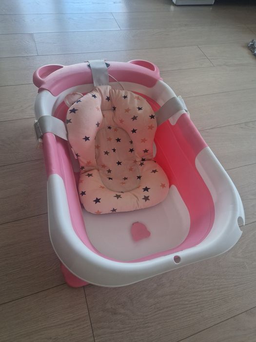 Cadita bebe Figga si suport/hamac perna, termometru,impecabila