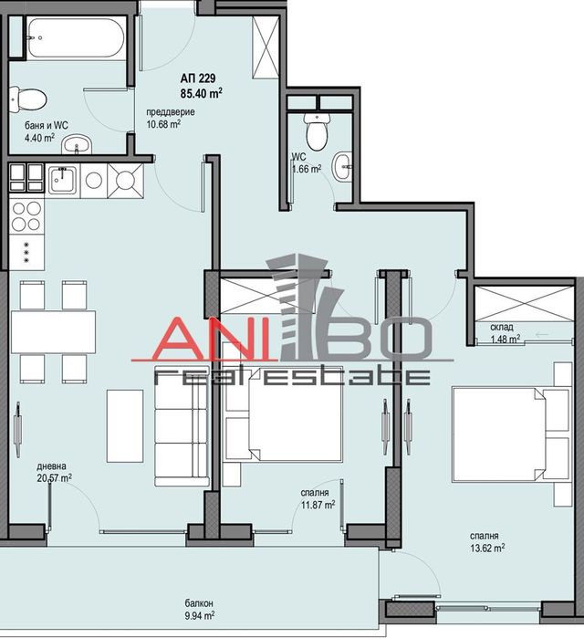 Продава се Тристаен апартамент в София, Левски Г - 104 кв.м за 1690 €/кв.м - Снимка #5