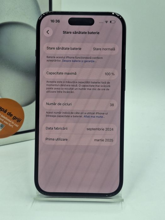 Iphone 15 128 Gb / 100% bat Garantie / Factura #56049