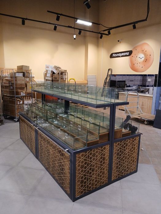 Oynali vitrinalar, стеклянный витрыни