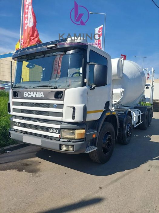 scania betoniera p340, 8x4, pentru dezmembrat.
