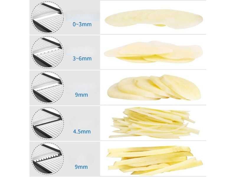 Ръчна Резачка за Зеленчуци от Неръждаема Стомана MILcea 1-9 мм