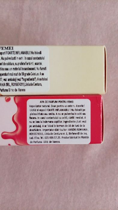 Set parfumuri Varens Sweet - Pomme d'Amour și Vanille Caramel