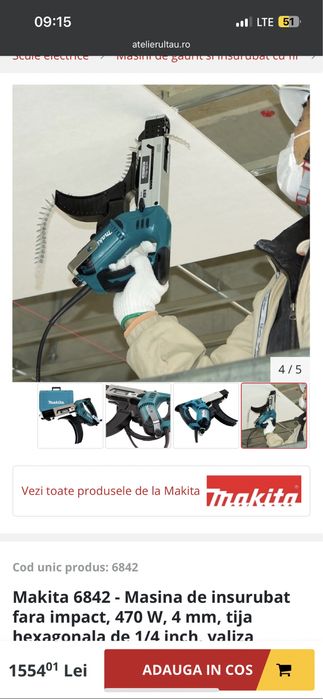 Makita 6842 masina de insurubat