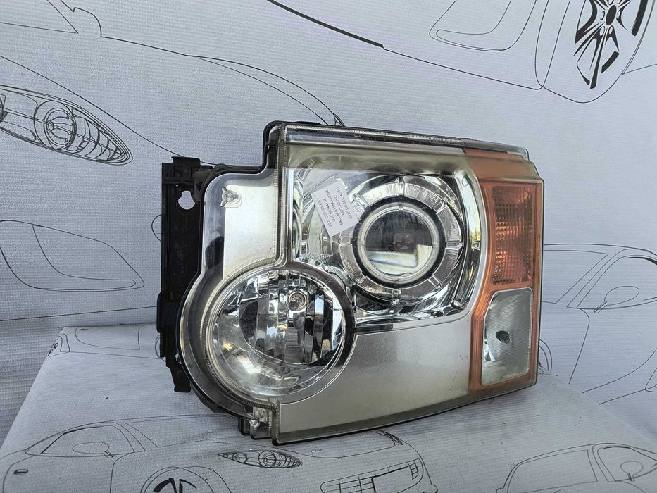 Far Stanga Uk Xenon Bi-Xenon Afs Land Rover Discovery 3 2007 / 2005-2009 Cod OEM XBC500112 (5C2)