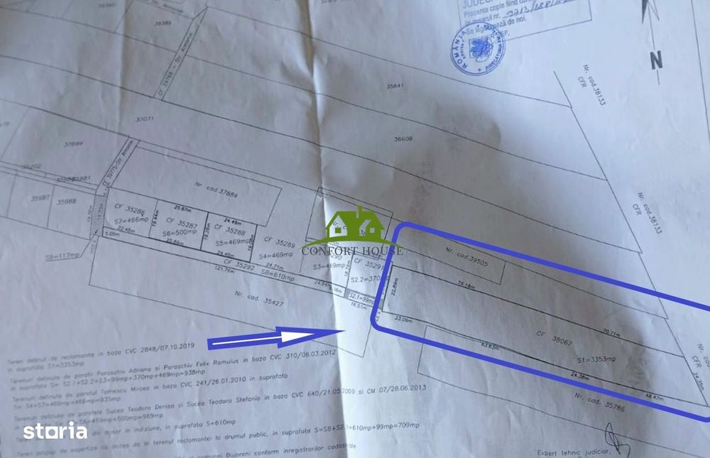 Teren Intravilan -plat-utilitati- Bujoreni la 3km de Nord RM.VL