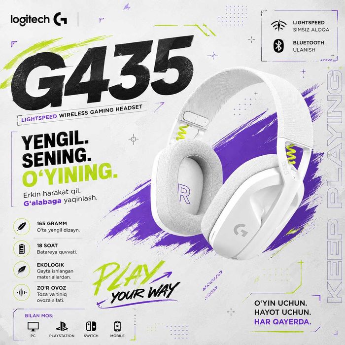 Logitech G435 LIGHTSPEED Wireless