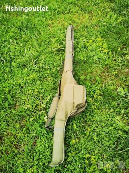 Двоен подплатен шарански калъф за въдици на 2 части / 190 и 205см