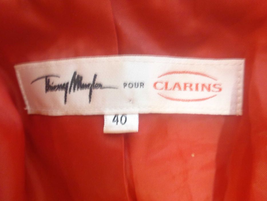 Sacou vintage  Thierry Mugler pour Clarins rosu marimea 40