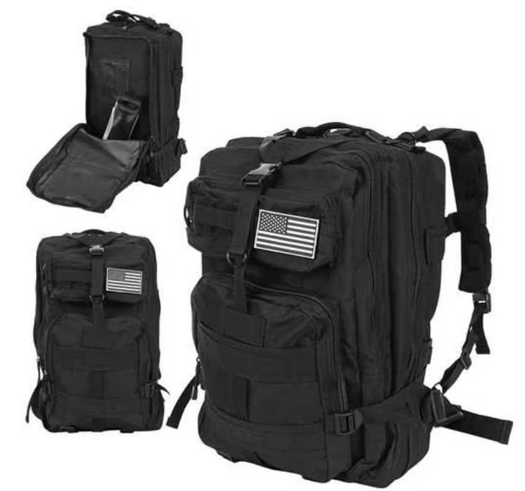 Military backpack XL black