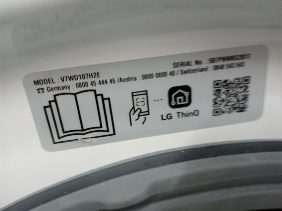 Mașina de spălat rufe cu uscător   LG 10,5/7 kg