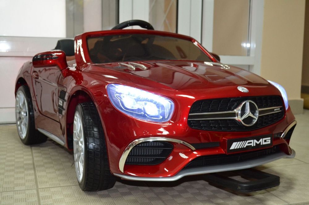 Акумулаторна кола Mercedes SL65 AMG 12V батерия,MP3, MP4, с меки гуми