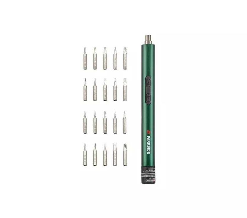 Șurubelniță de precizie, electrică + 20 de biți, pt GSM mecanica, noua