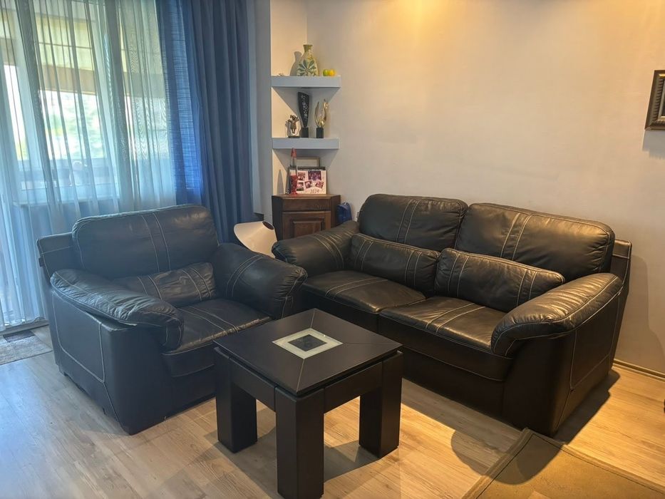 Мека мебел - кожена гарнитура