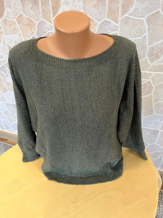 Pulover dama LOLA LIZA kaki frumos cu puțin fir lucitor