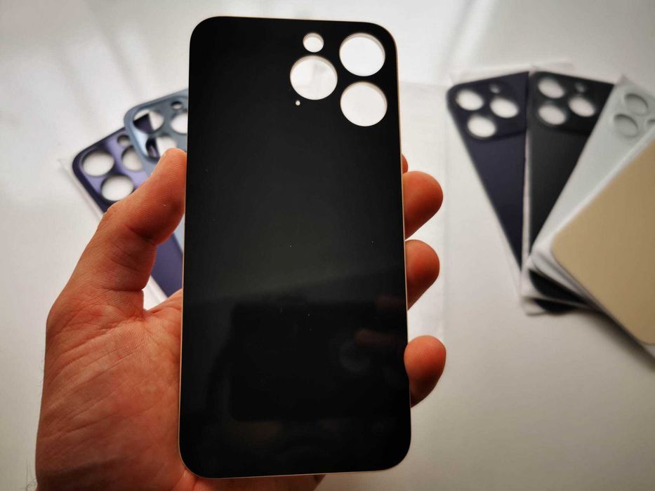 Capac sticla spate carcasa iPhone 13 12 11 x Xs 8 Max Plus Pro geam