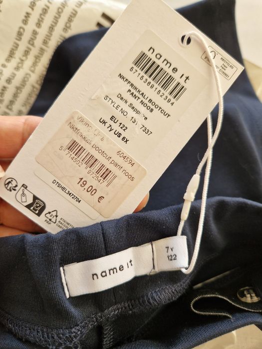 Брюки клеш  темно синие. Размер 122