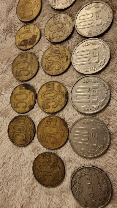 Monede vechi de colecție 100 lei 50 lei