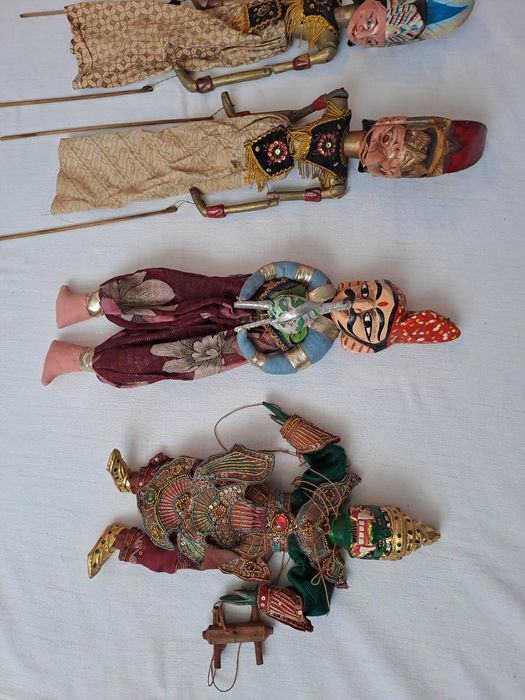 marioneta lemn Wayang insula Java 60 cm