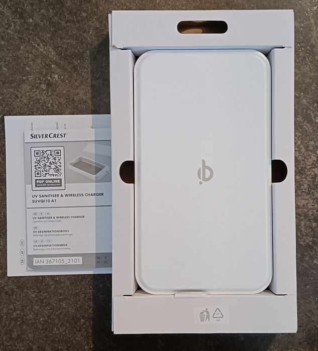 Incarcator wireless e sanificare UV