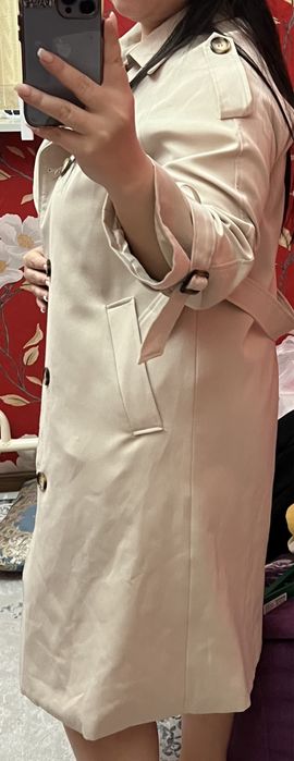 Тренч в бежевом цвете