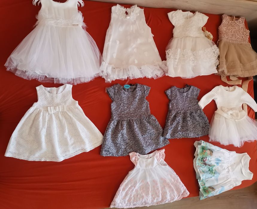 Коледна рокличка Contrast /Официални бебешки роклички Contrast