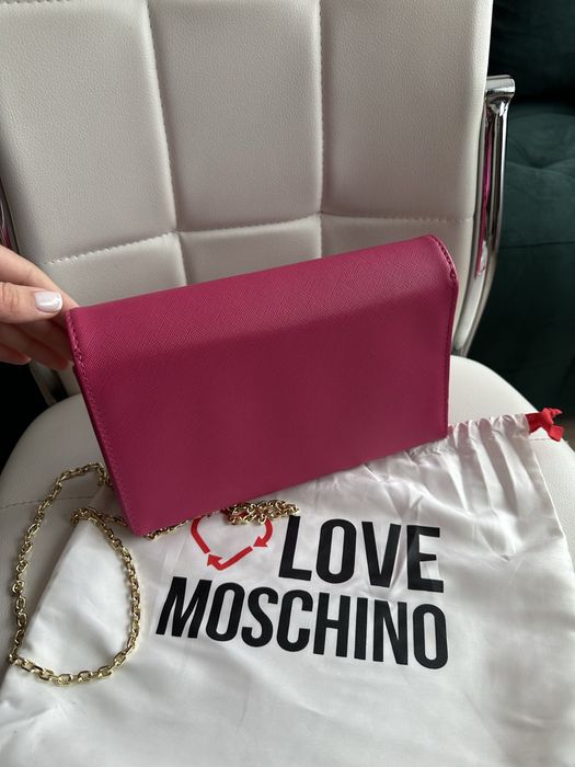 Розова чанта Love Moschino