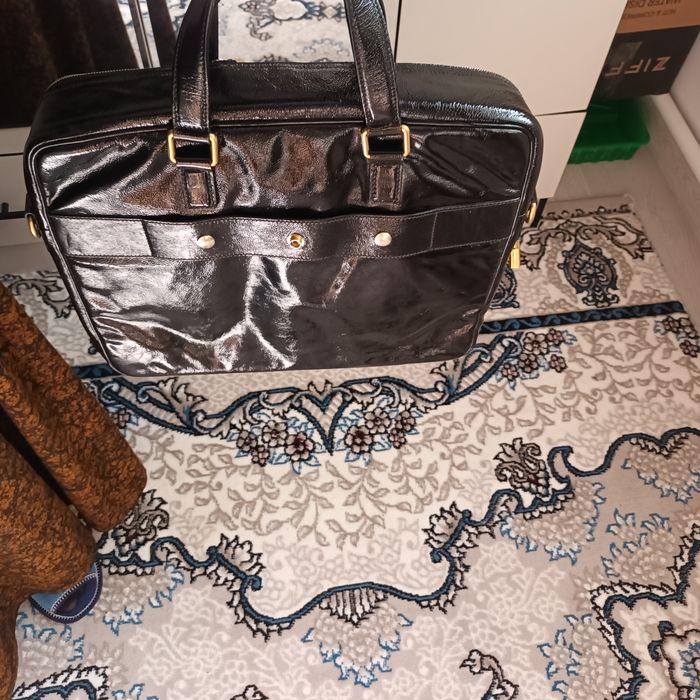 Кожаная мужская сумка для учёбы или на работу,