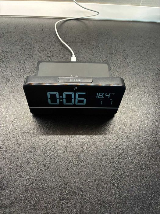 AURIOL Ceas deșteptător digital, cu funcție de încărcare fără fir