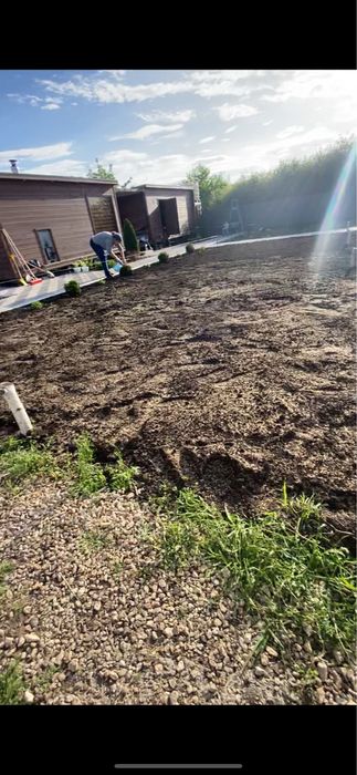 Газон под ключ с нашим материалом зеленый газон