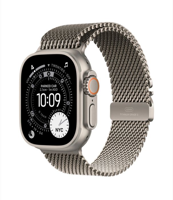 Apple Watch Ultra 3 / sigilat / Black/Natural/Charcoal/Milanese  Delux