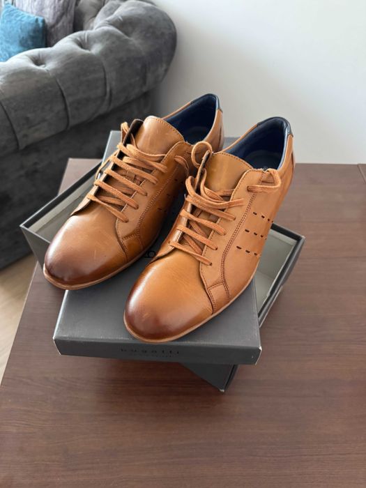 NOU Pantofi Sport Eleganti Roberto Renzo Piele Maro Coniac Mărimea 45 (US 11.5 / UK 10.5)