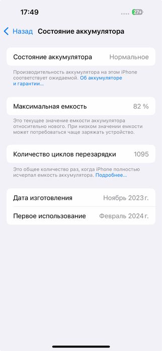 Iphone 15 PRO 256GB идеал, в одних руках