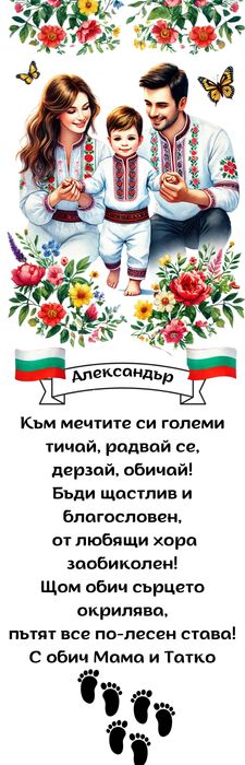 Персонализирана пътека за Прощъпулник с български мотиви!