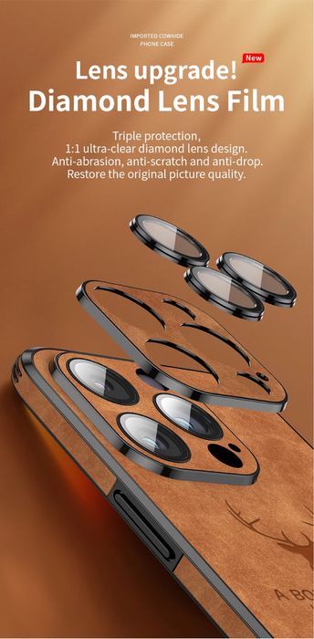 Роскошный кожаный чехол для iPhone 12 Pro Max