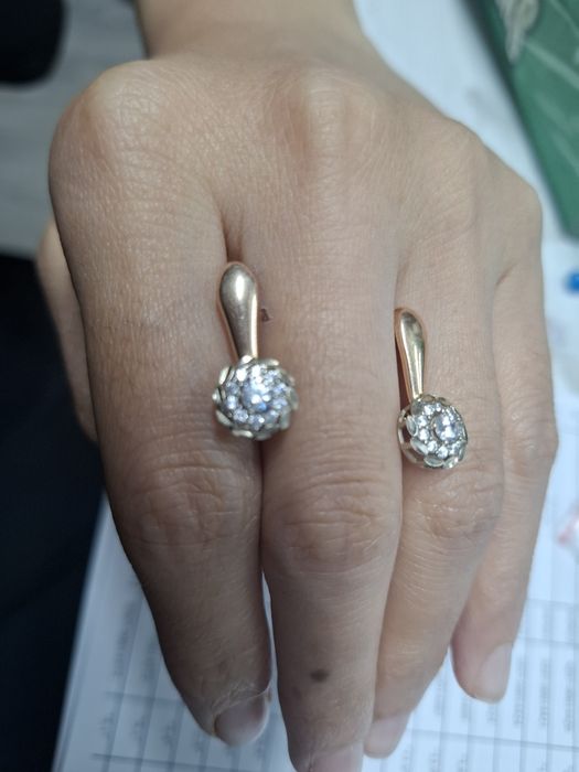 Серьги золото 585 проба