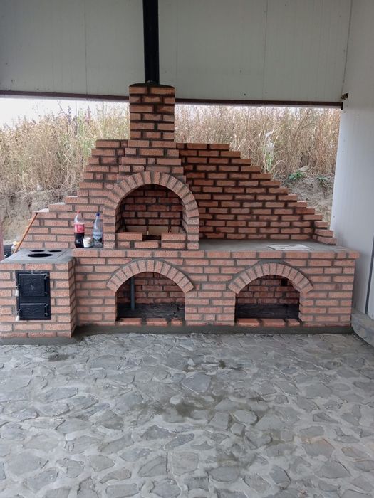 Grătare rustice din cărămidă