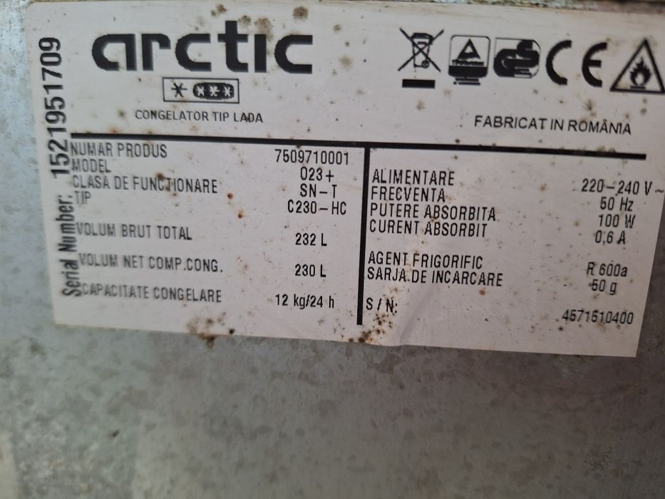 Ladă frigorifica arctic 230 l si 360 l