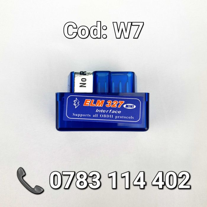 Interfata Mini ELM327-Bluetooth-OBD2-Diagnoza AUTO Portabila-Tester-W7