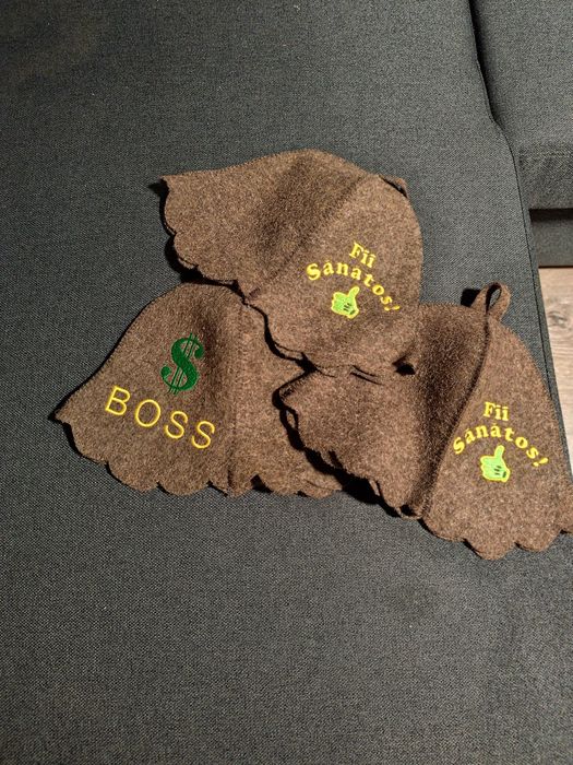 Шапка за сауна от вълна