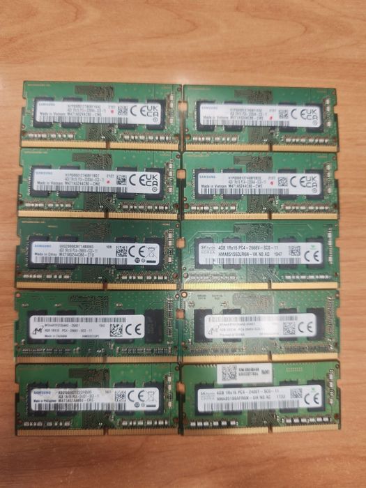 Lot 10 buc de 4gb ddr4 laptop