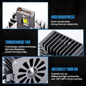 Set Două Becuri Led D1S/D1R/D2S/D4S/D3S/D5S/D8S Can-bus  100% + GARANȚ