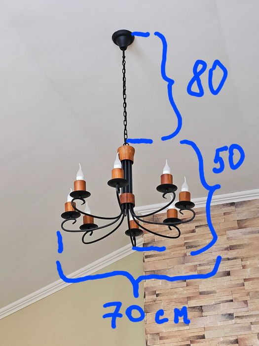 люстра ковка кованная лофт