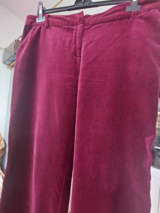 Pantalon de catifea visiniu