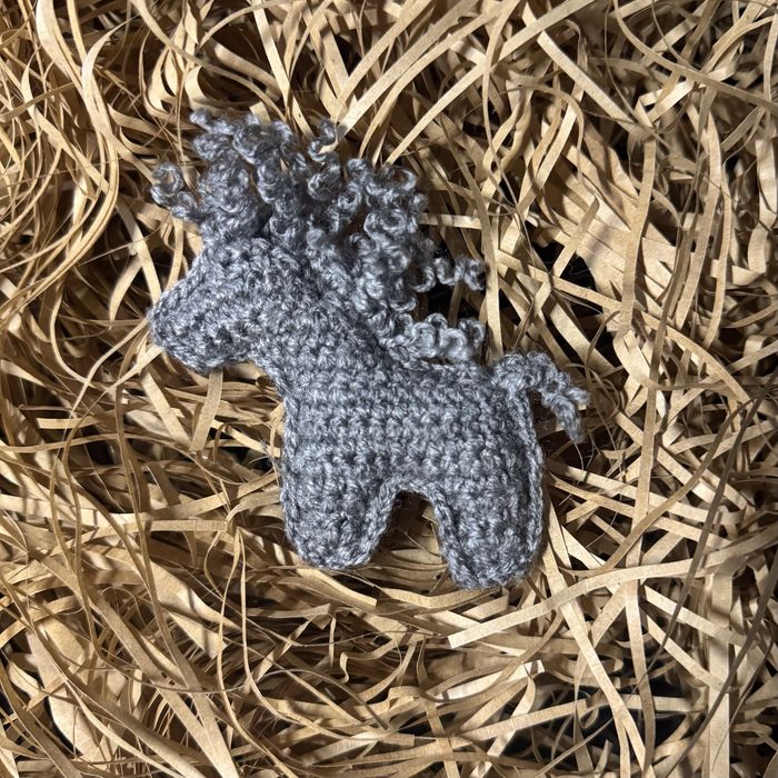 Елочная игрушка / брелок лошадка